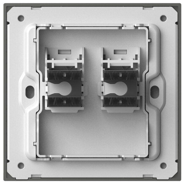 Simon 2Gang Data Outlet Cat6 M7-Metal Series