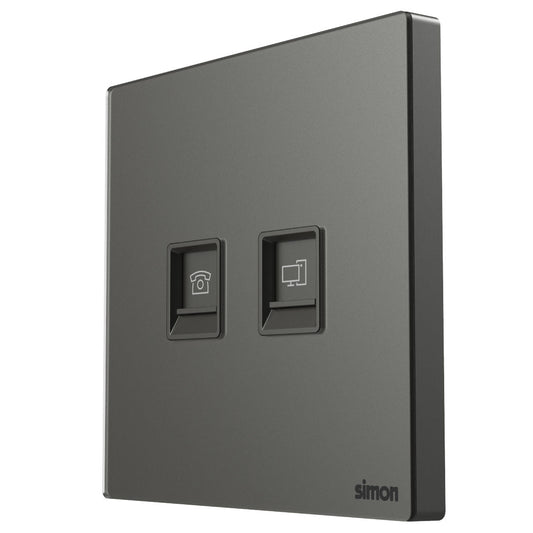Simon Telephone & Data Outlet Cat6 M7-Gem