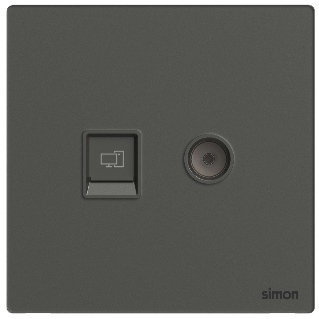 Simon TV & Data Outlet Cat6 M7-Gem Series