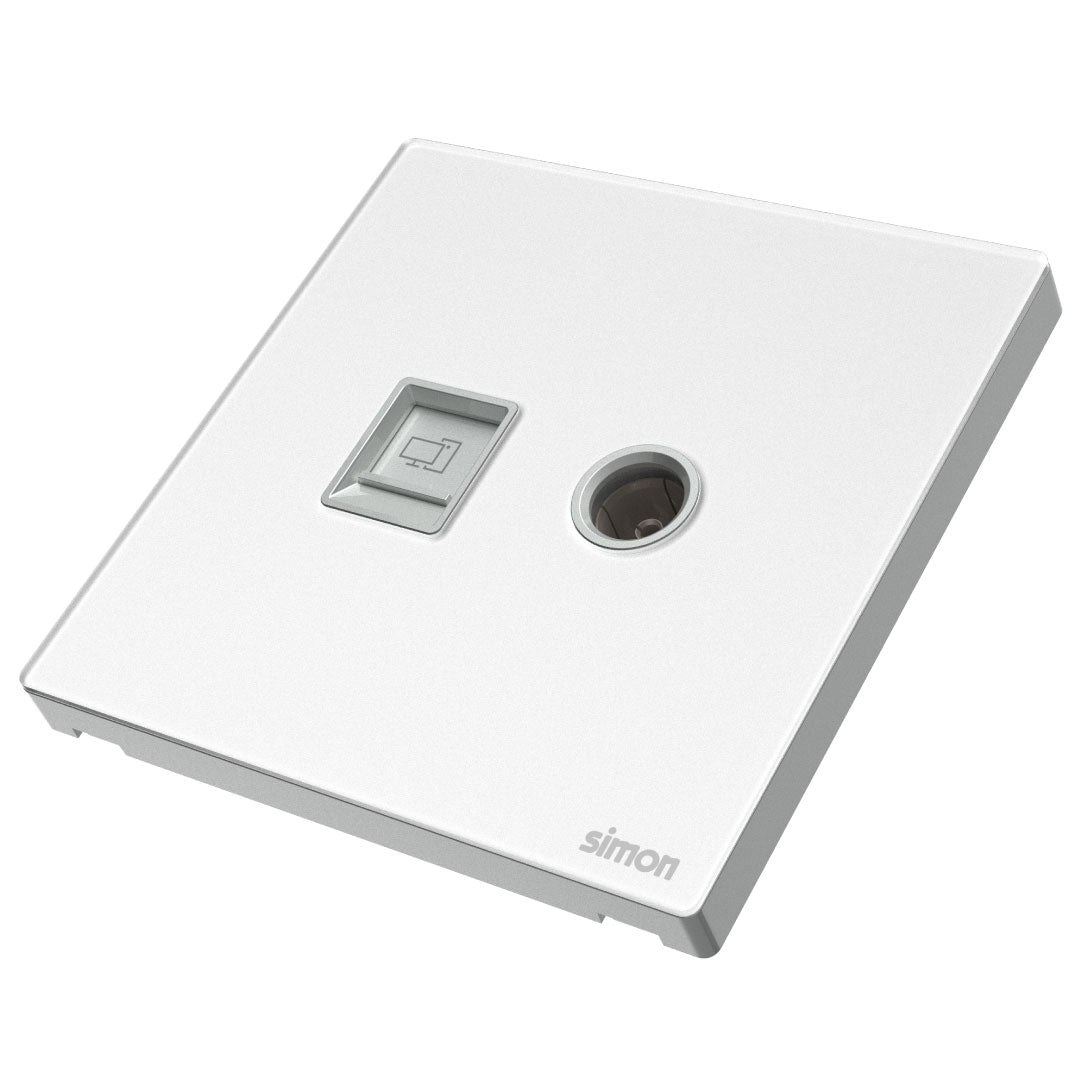 Simon TV & Data Outlet Cat6 M7-Gem Series