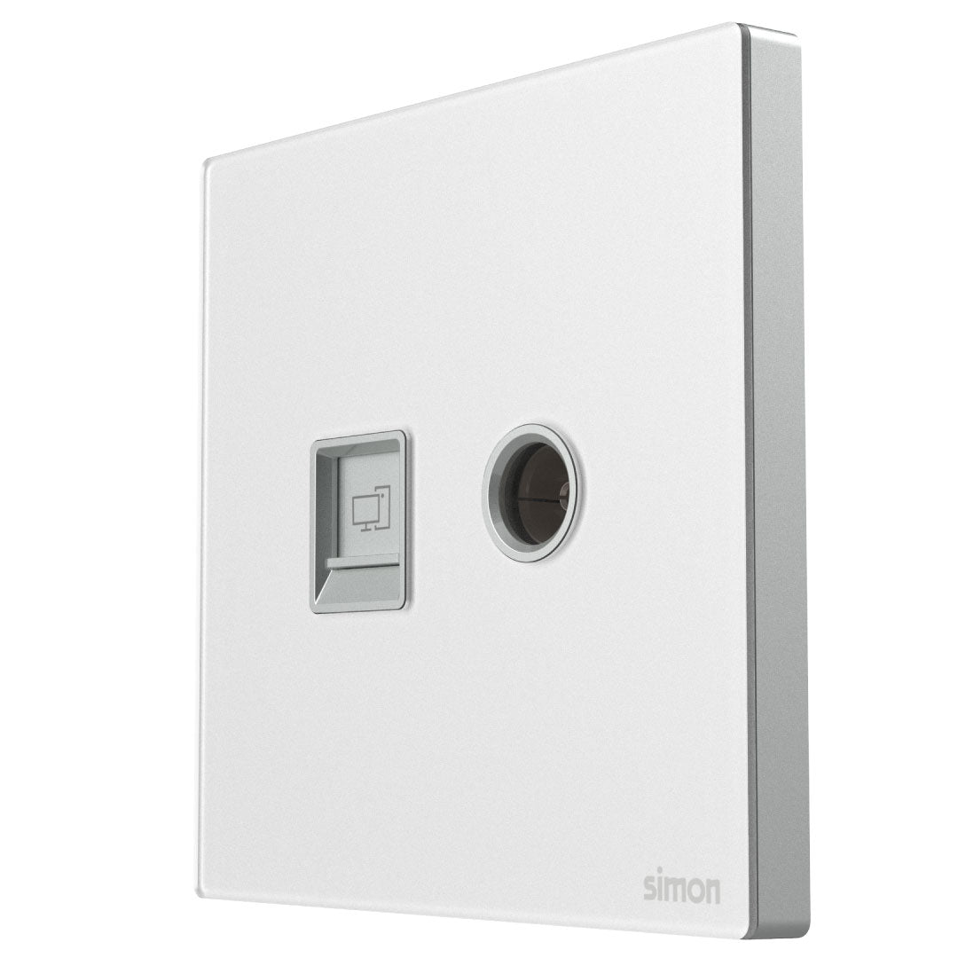 Simon TV & Data Outlet Cat6 M7-Gem Series