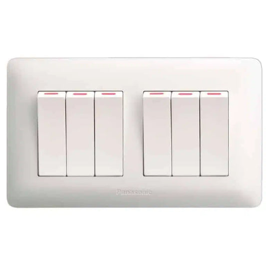 6Gang 1-Way Switch - Panasonic