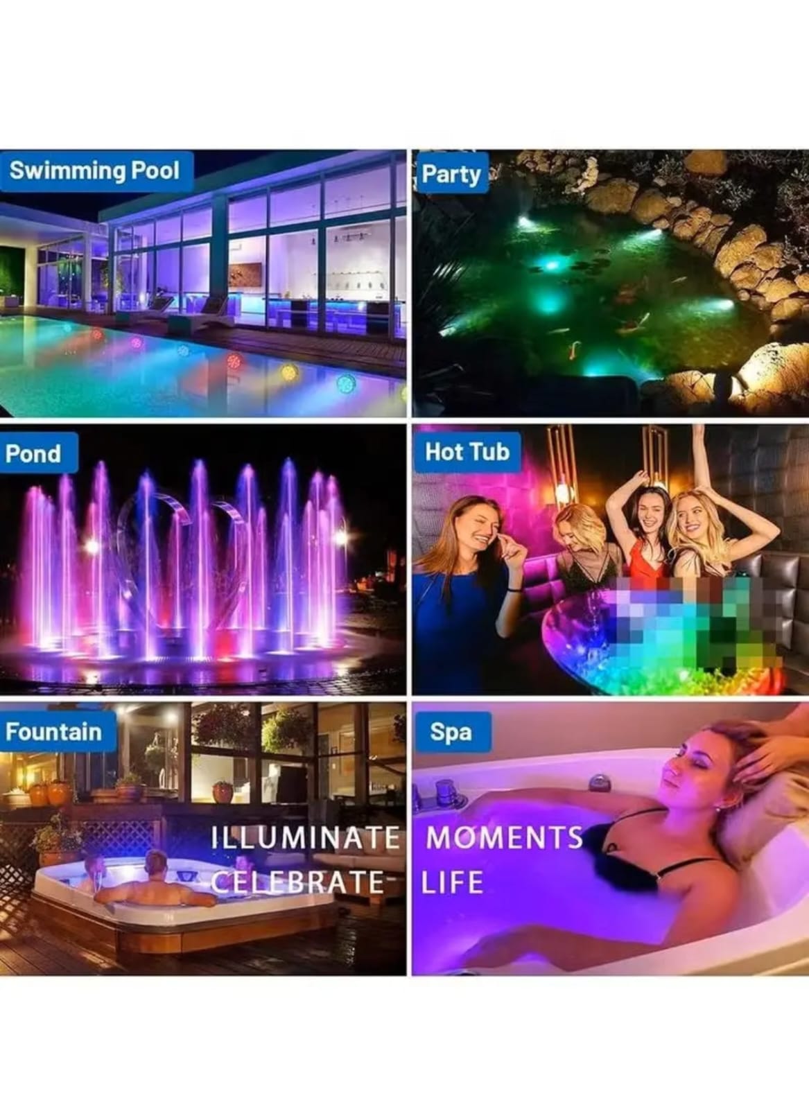Swimming Pool Underwater RGB Light