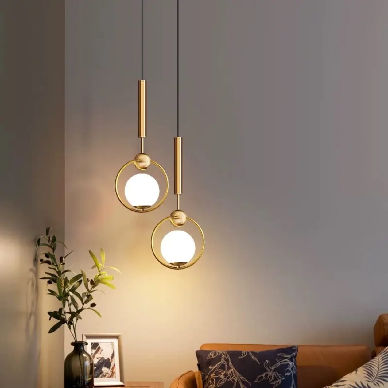 Nordic Modern Design Glass Ball Pendant  Light