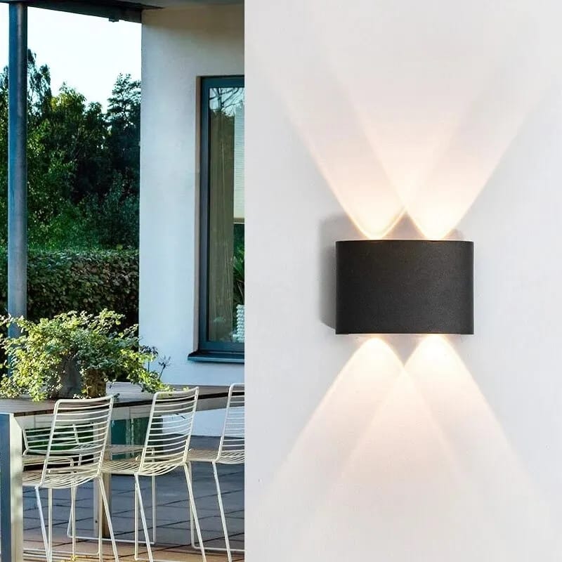 Modern Square-shaped 2Up & 2Down Side Wall Light