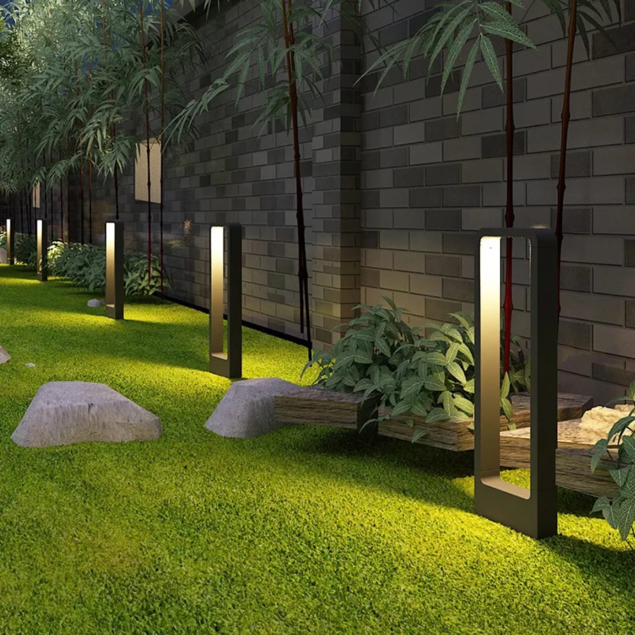 Modern Garden LED Bollard Light Waterproof IP65