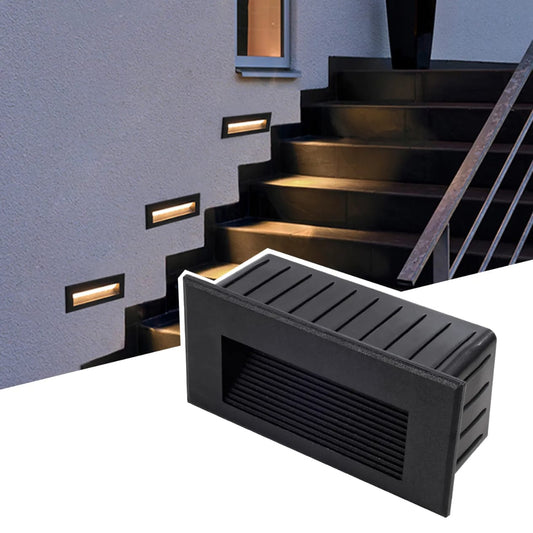 Stair Recessed Rectangular Waterproof LED Wall Light