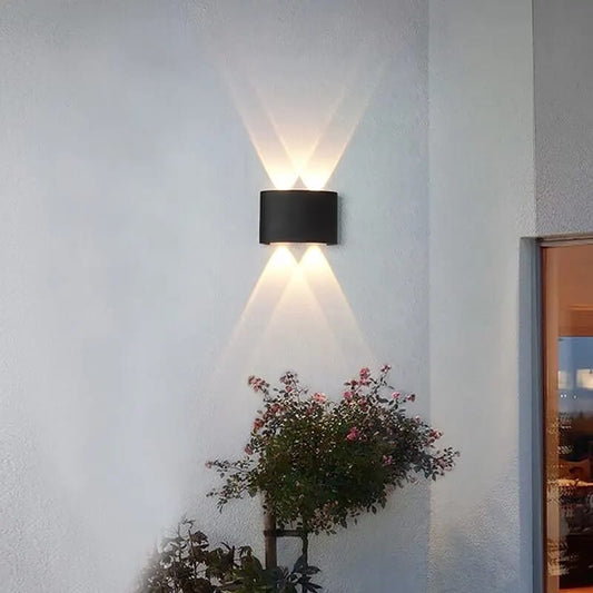 Modern Square-shaped 2Up & 2Down Side Wall Light