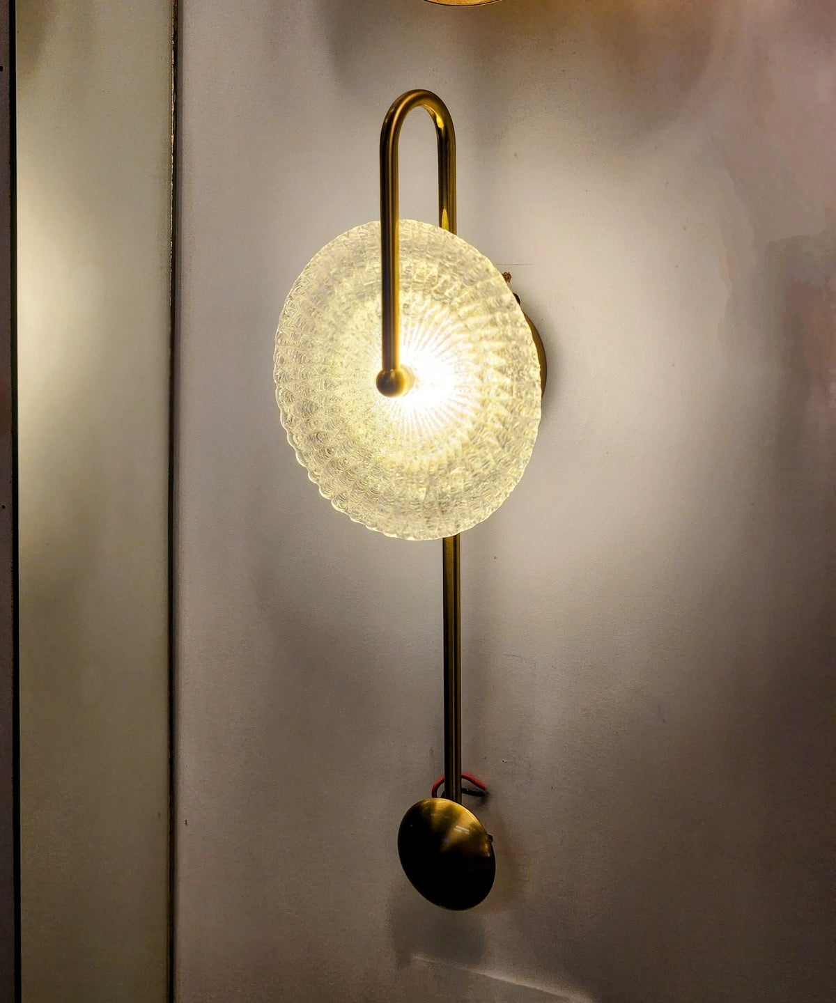 Luxury Ripple Glass LED Wall Light
