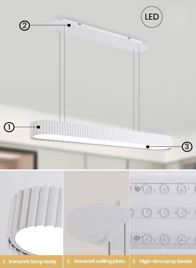Modern Oval LED Hanging Light (9001WH)