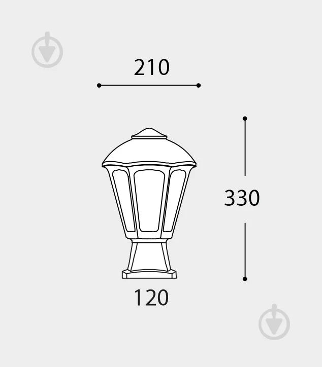 MIDIDISMA SADRO  Gate Pillar Light (Made in Italy)