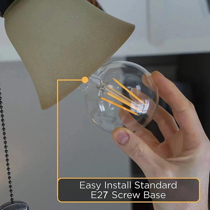 LED G80 Filament Bulb 4W (Champaign Glass Color)