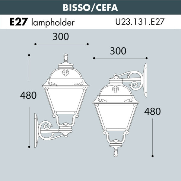 BISSO-CEFA Wall Lantern (Made in Italy)