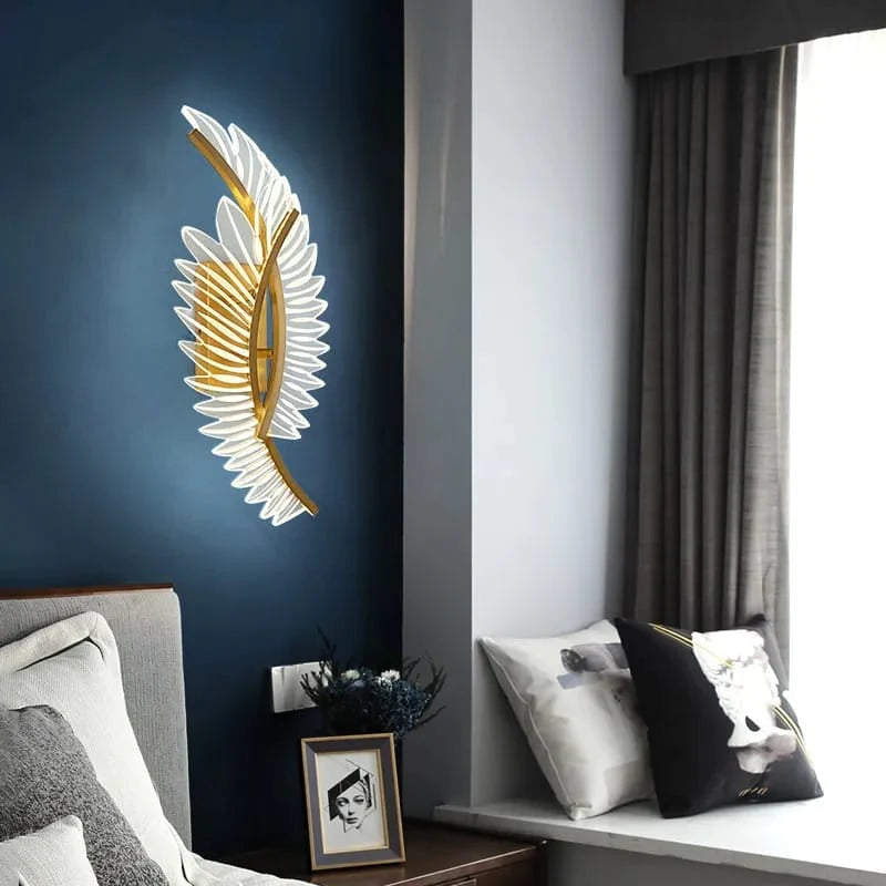 Modern Gold Designer Double Wing Wall Light