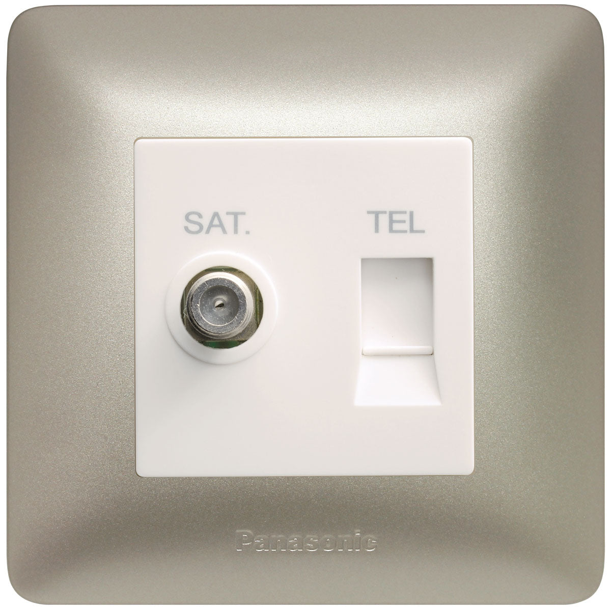 1G TV Socket + 1G Tel Socket