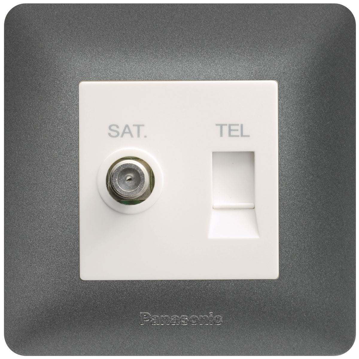 1G TV Socket + 1G Tel Socket