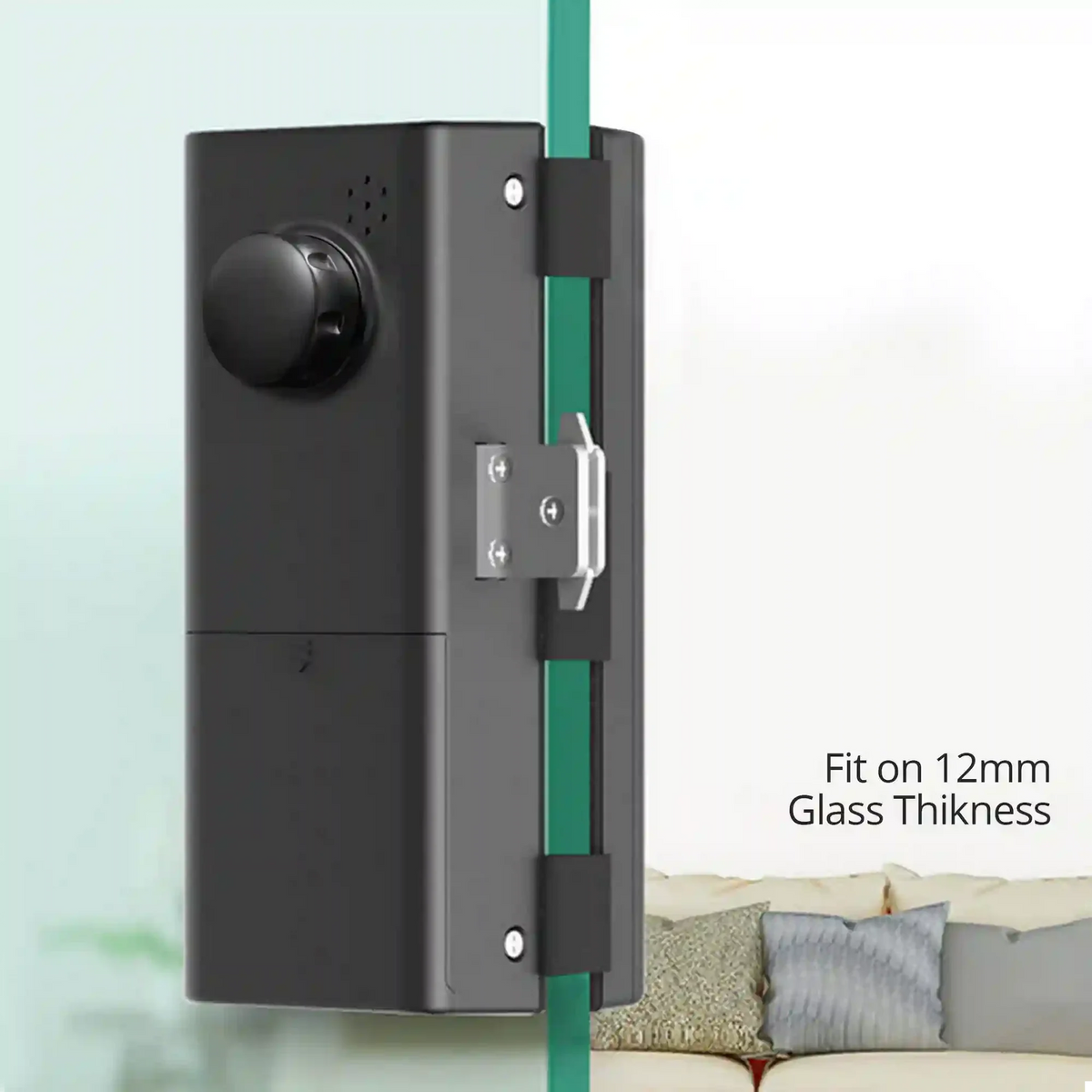 Smart Glass Door Lock (Glass to Glass Frame) - Okasha Smart