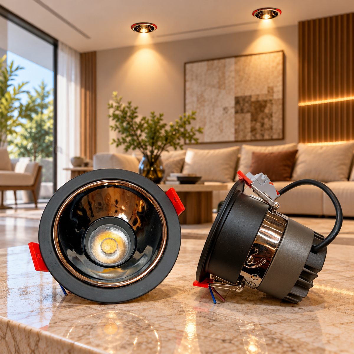 Recessed COB downlight antiglare 7w