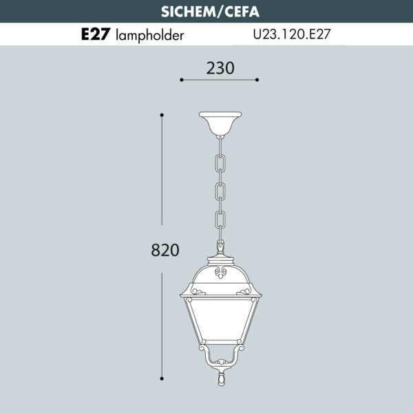 SICHEM-CEFA Hanging Light Medium Size (Made in Italy)