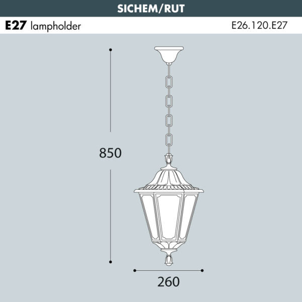 SICHEM-RUT Hanging Light  Medium Size (Made in Italy)