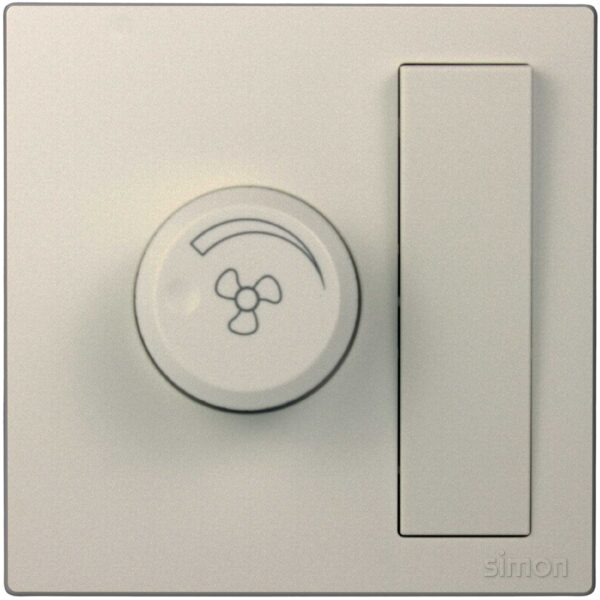 Fan Regulator with Switch - White