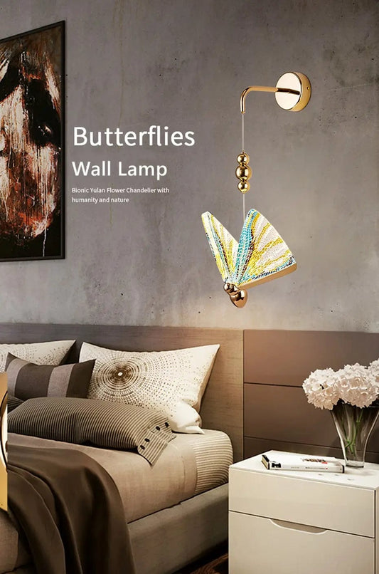 Multicolor LED Butterfly Wall Lamp
