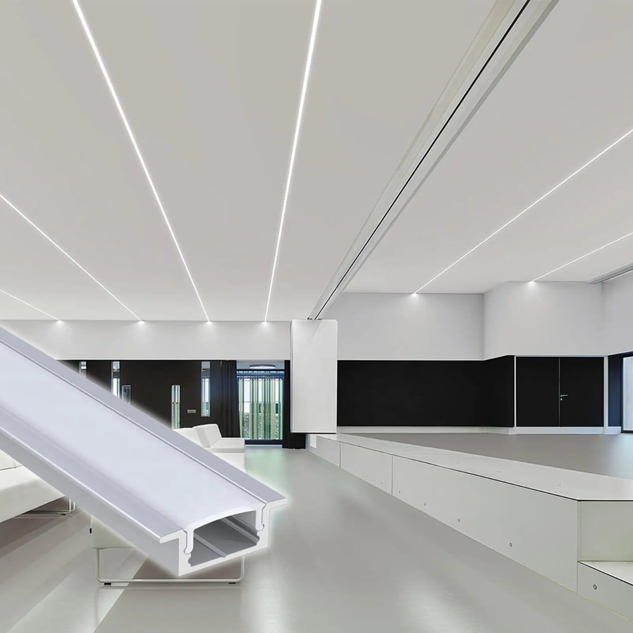28mm Aluminum Profile Light (10 Feet)