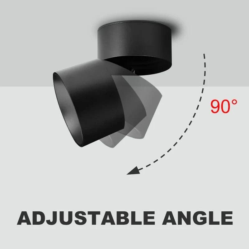 Surface Mounted Adjustable Cylindrical COB Spot Light