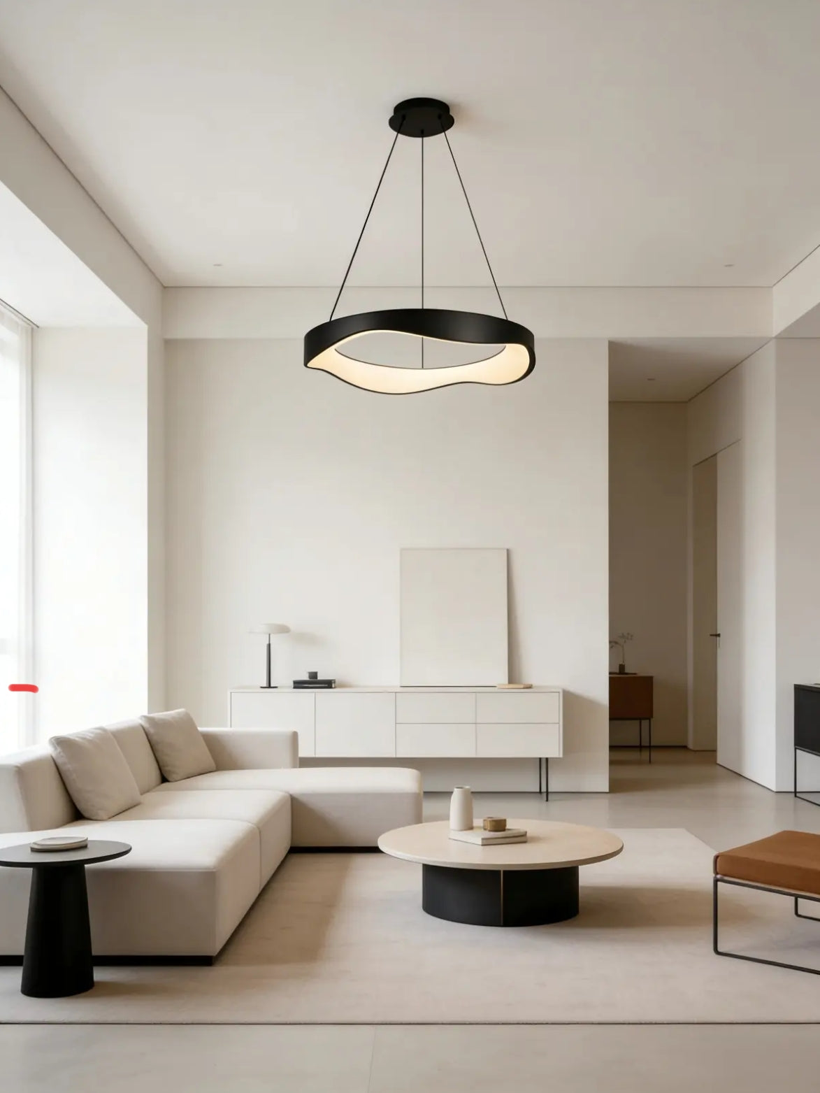 Nordic Minimalist LED Pendant Lamp (D627-Round Black)