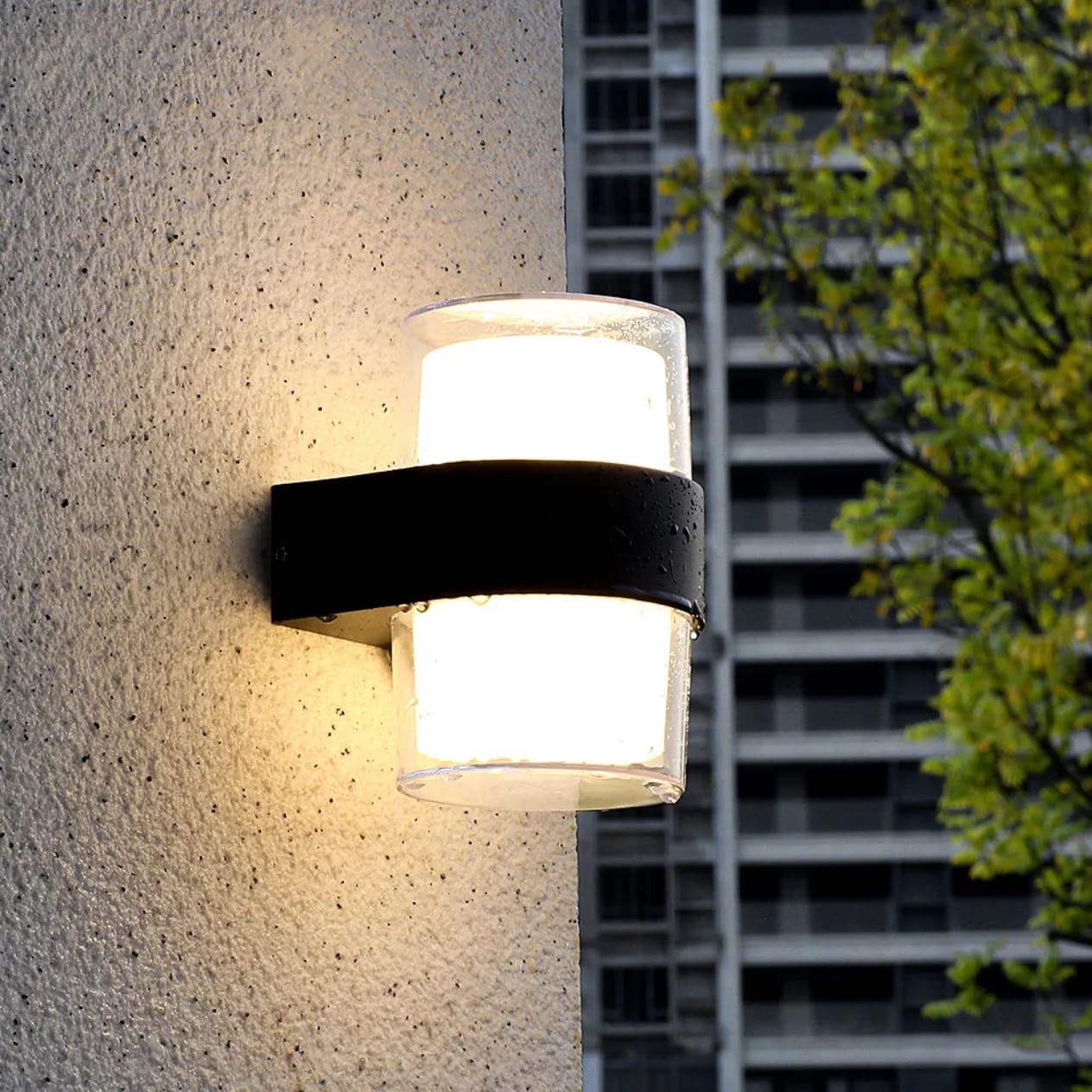 Round Modern LED Waterproof Outdoor Wall Light