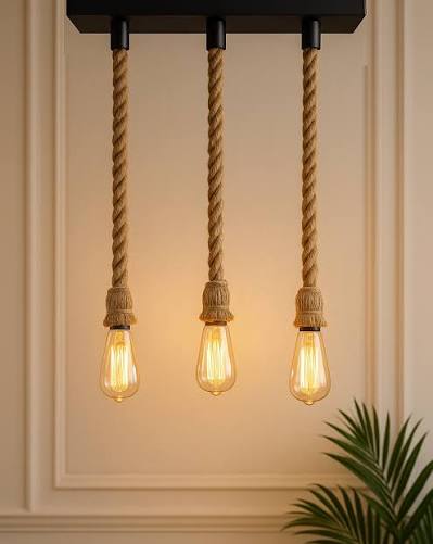 Decorative Vintage Rope Hanging Light