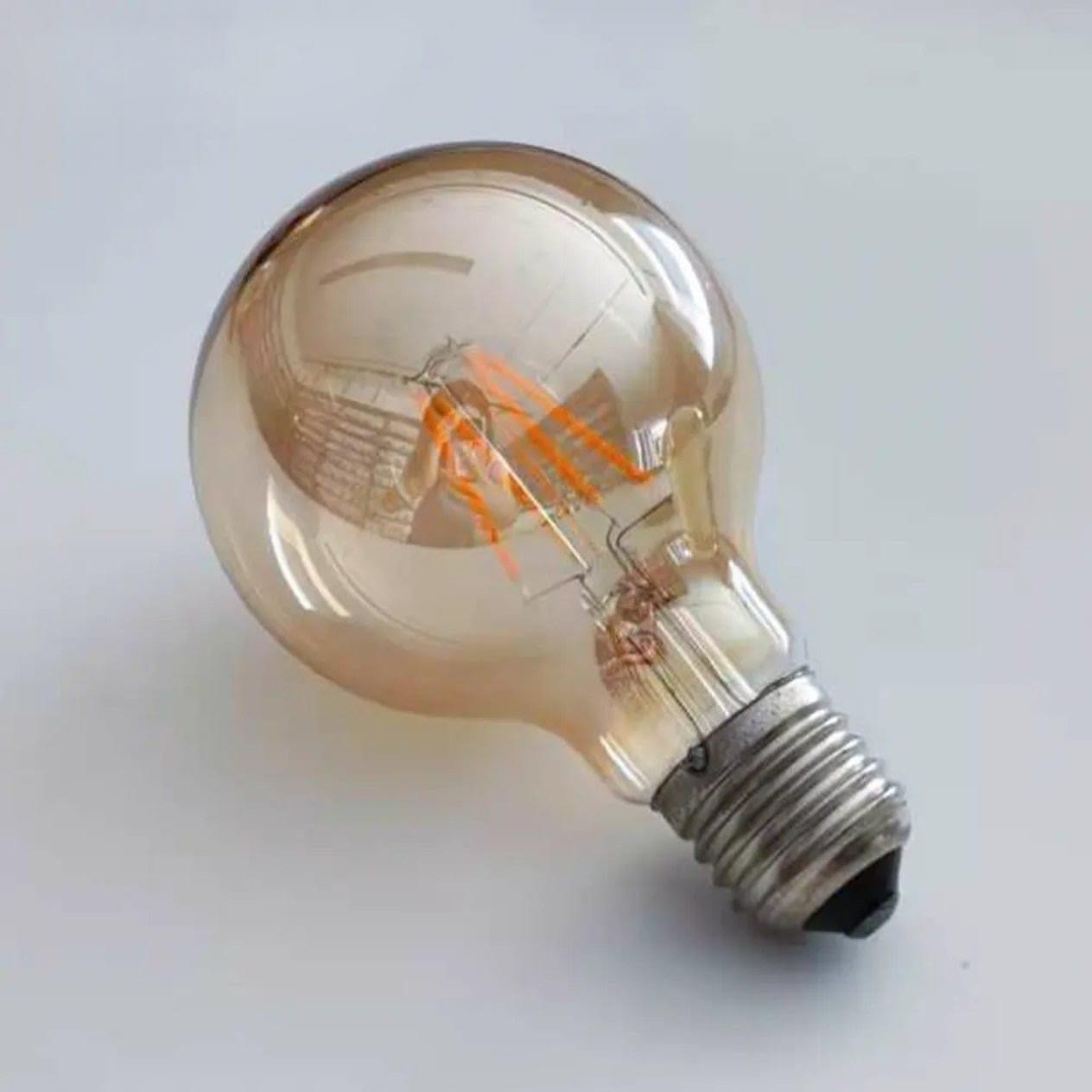 LED G80 Filament Bulb 4W (Champaign Glass Color)