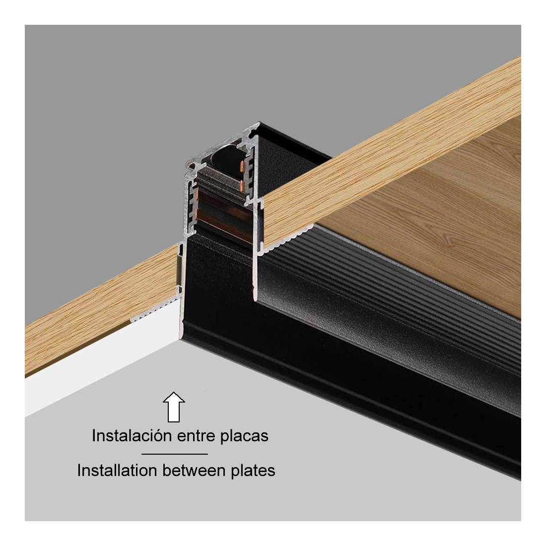 Recessed Magnetic Track (3 meter)