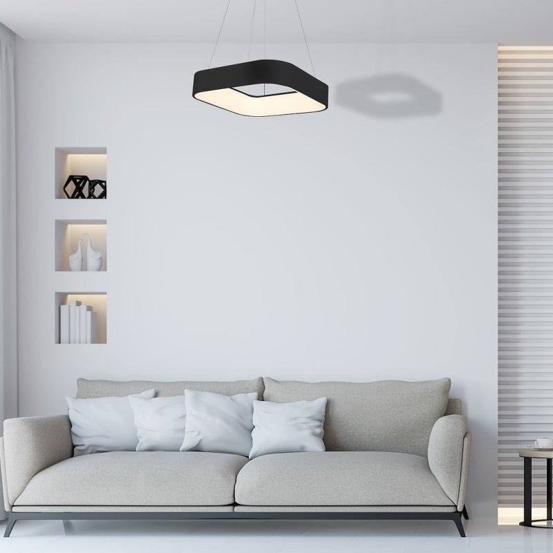 Modern Round Aluminum Chandelier (9085-Round Black)