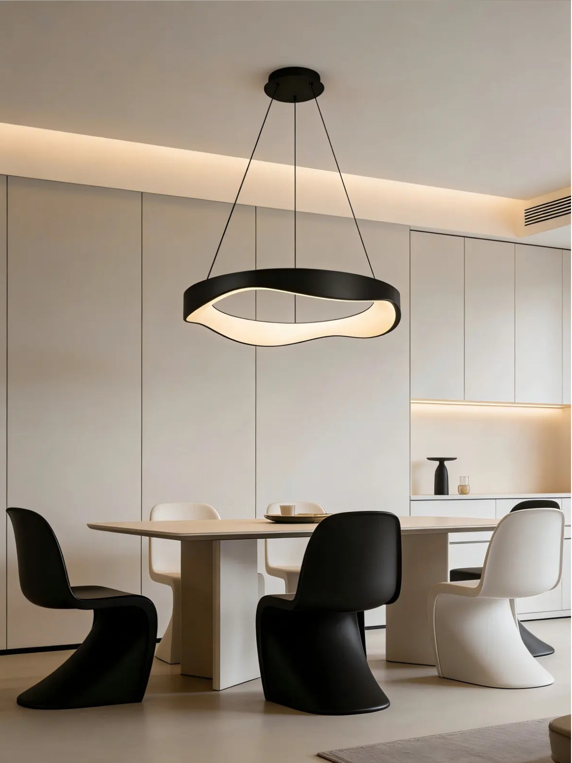Nordic Minimalist LED Pendant Lamp (D627-Round Black)