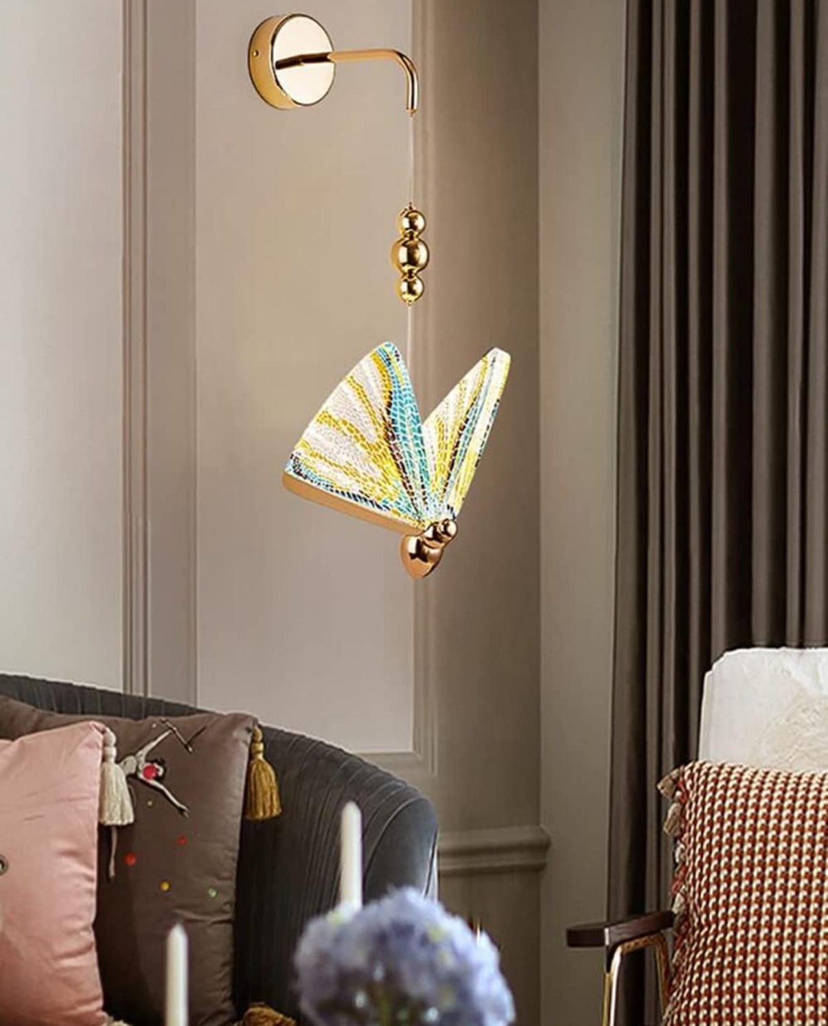 Multicolor LED Butterfly Wall Lamp