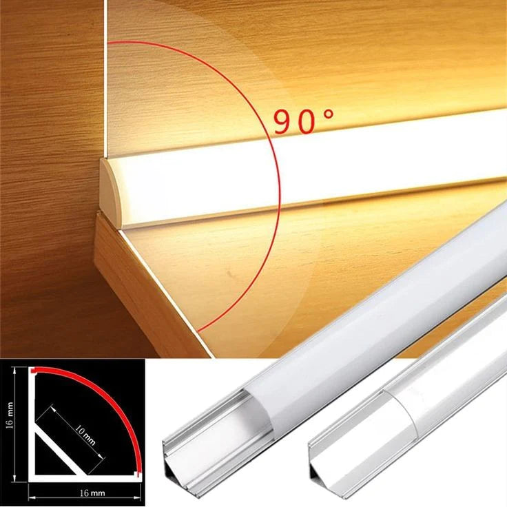 Linear Corner Profile Light (Rs. 4500/Length With LED Strip)