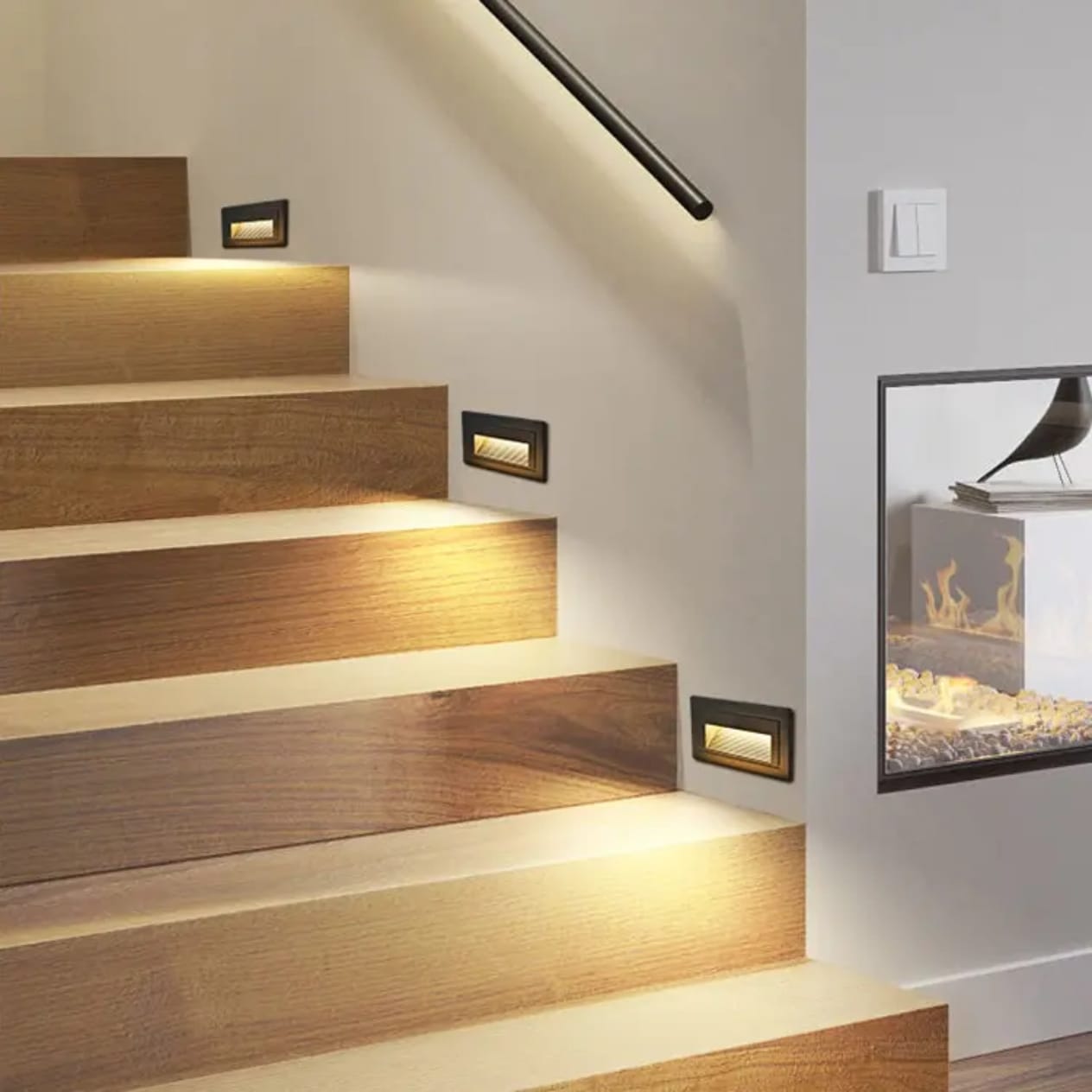 Stair Recessed Rectangular Waterproof LED Wall Light