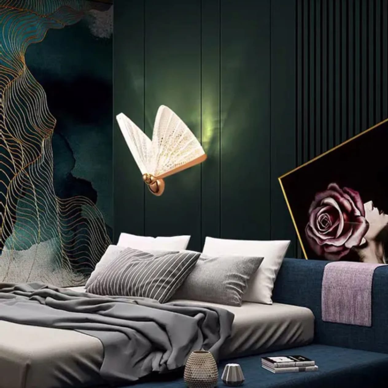 LED Butterfly Wall Lamp