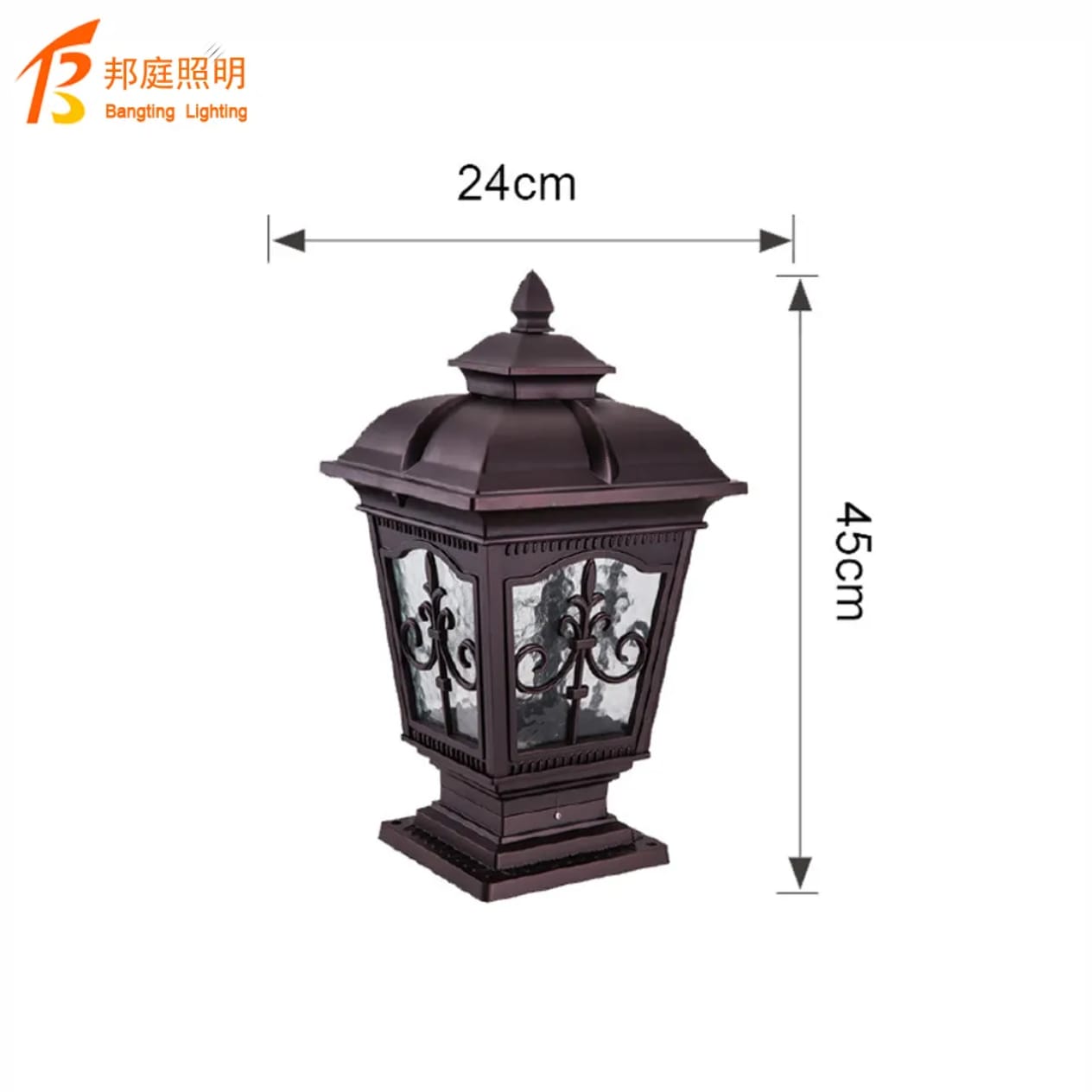 Classic European Style Gate Light (Antique Copper)