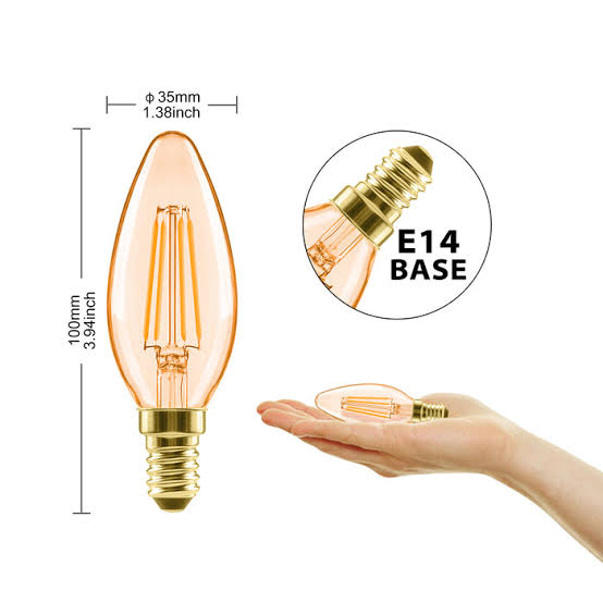 LED C35 Filament Candle Bulb 4W