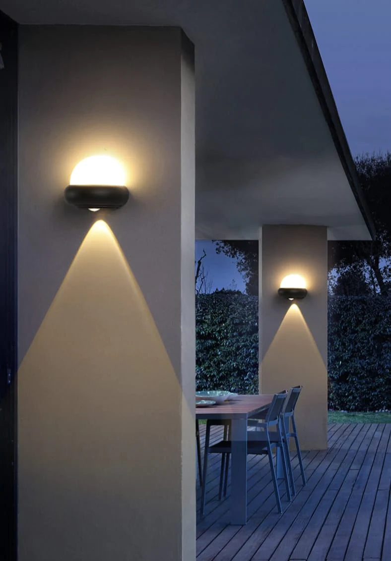 Modern Creative Double Headed Waterproof Outdoor Wall Lamp