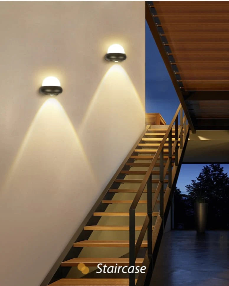 Modern Creative Double Headed Waterproof Outdoor Wall Lamp