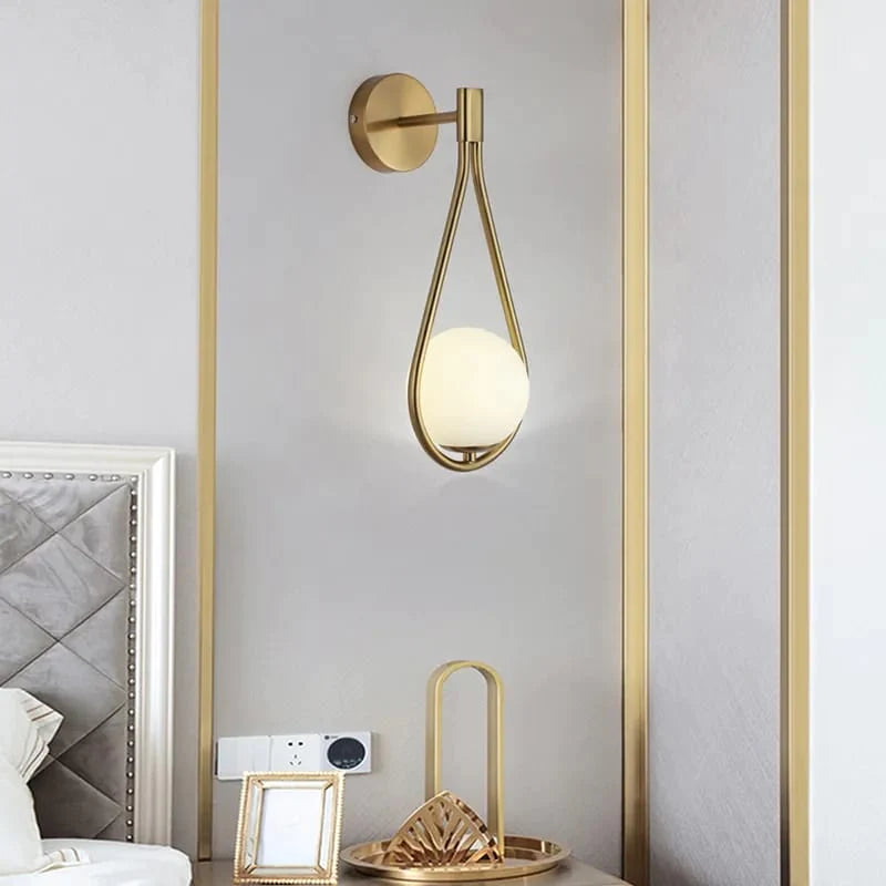 Golden Droplets Modern Decorative Wall Lamp