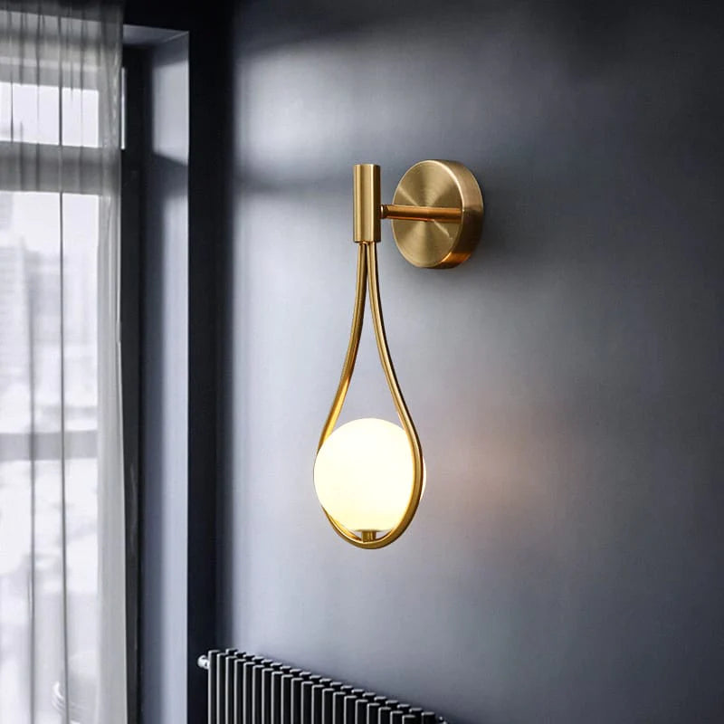 Golden Droplets Modern Decorative Wall Lamp