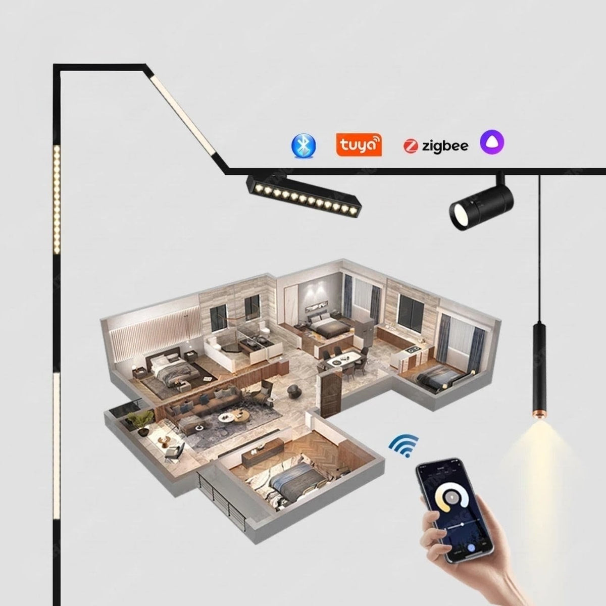 Smart Adjustable Laser Magnetic Light 12w, 18w