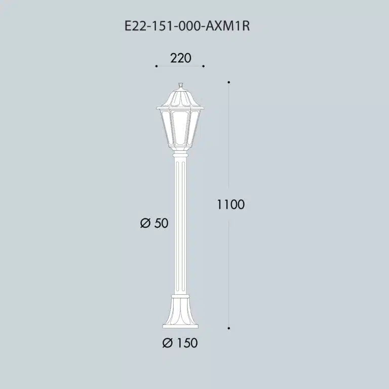 Mizar/Anna Classical Bollard - Fumagalli