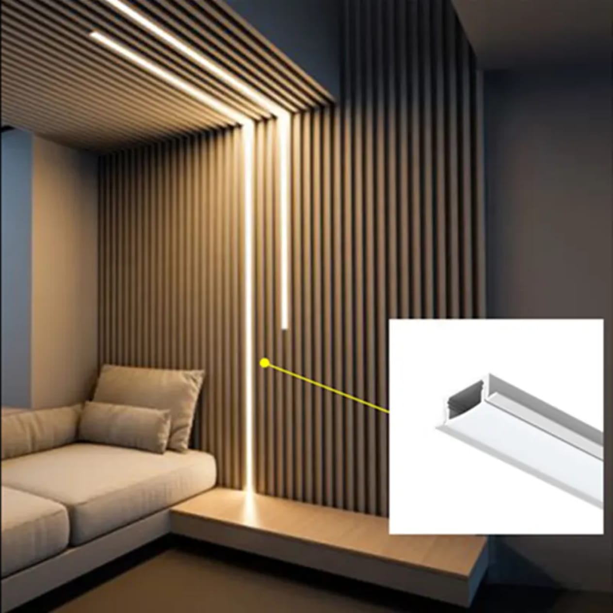 28mm Aluminum Profile Light (10 Feet)