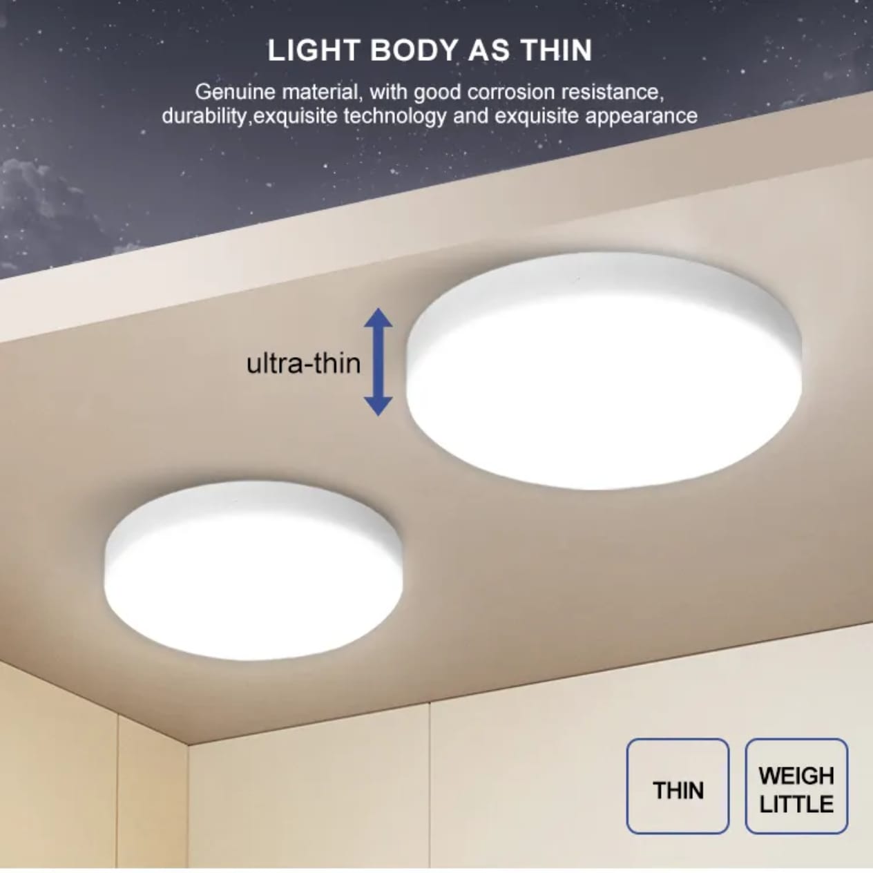 Frameless Surface SMD Downlight 36w