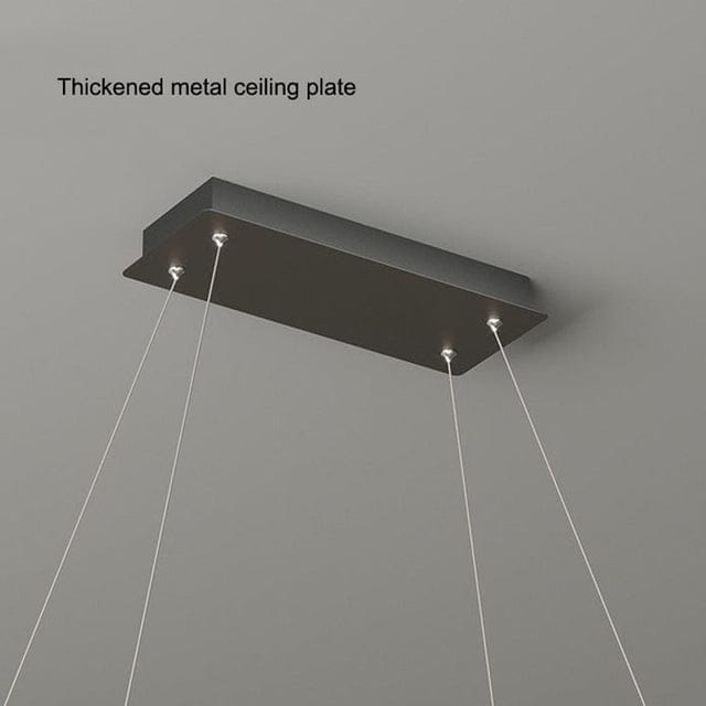 Modern Oval LED Chandelier (9362-BK)